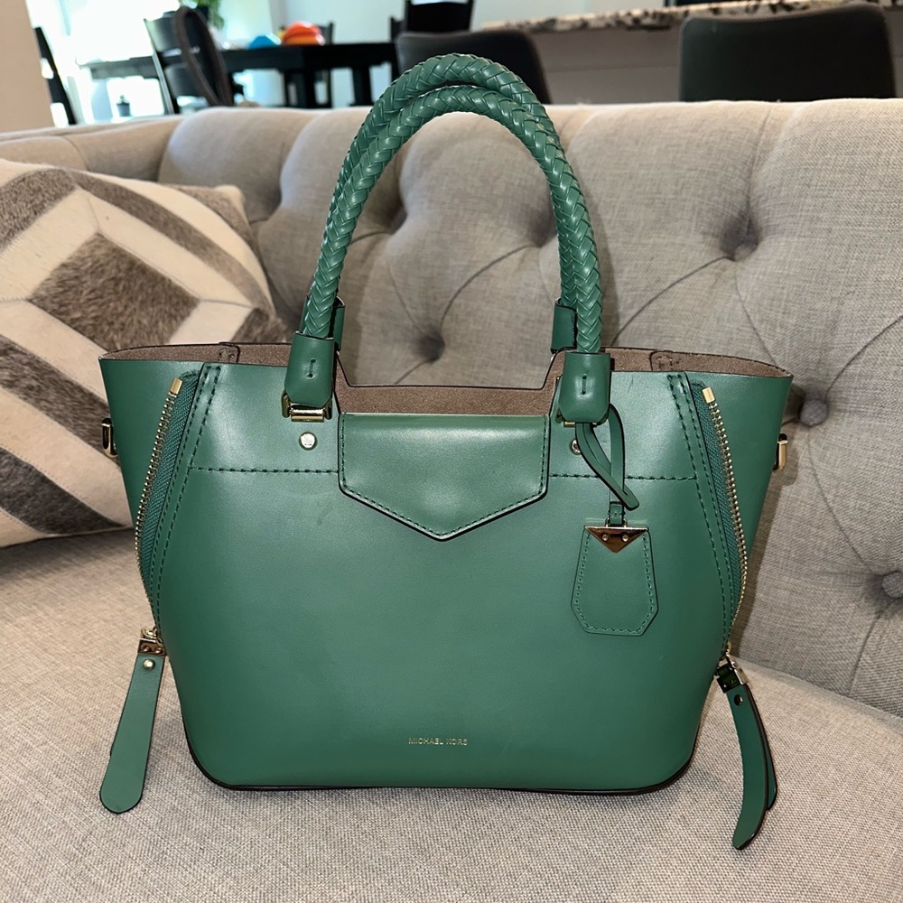 MK Blakely Leather Satchel